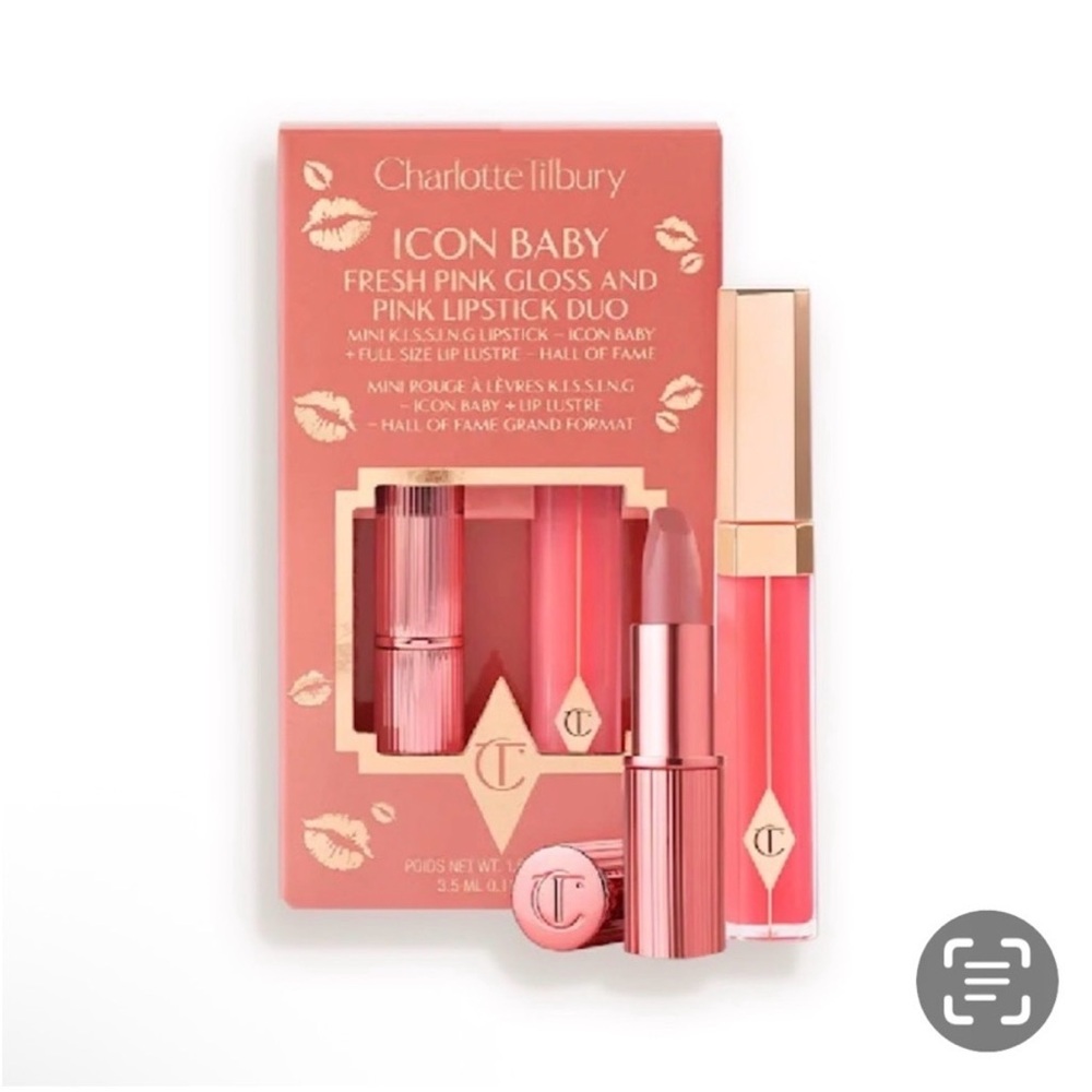 Charlotte Tilbury Icon Baby Pink /Hall Of Fame Lip Duo